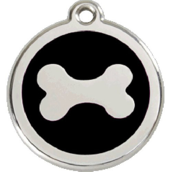 Médaille noire motif os