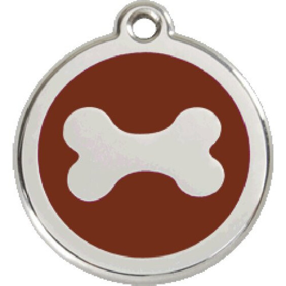 Médaille chien gravée chocolat motif os