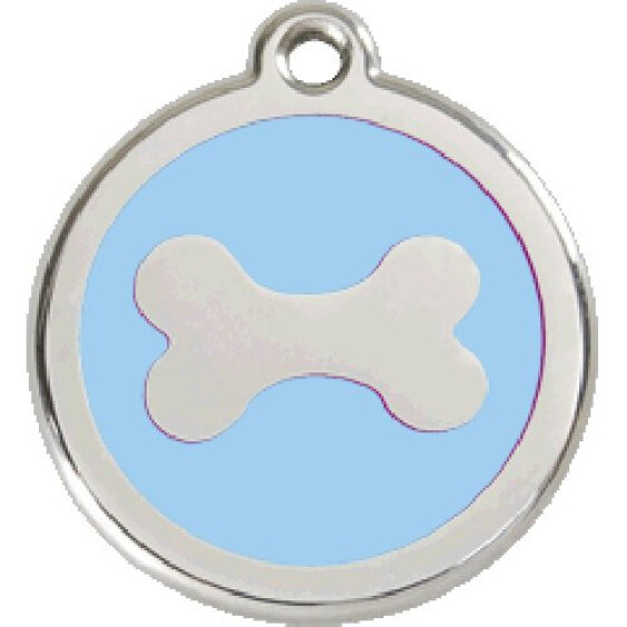 Médaille bleu clair motif os