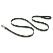 Laisse cousue cuir noir 100 x 1,4 cm