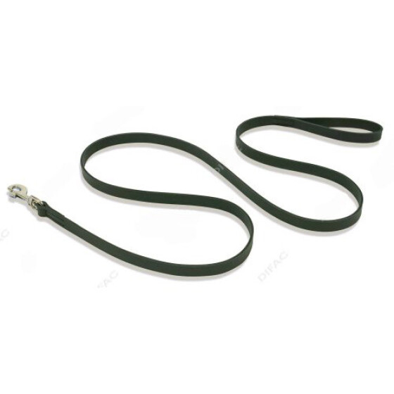 Laisse cousue cuir noir 100 x 1,4 cm