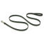 Laisse cousue cuir noir 100 x 1,4 cm