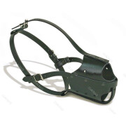 Muselière cuir simple Police