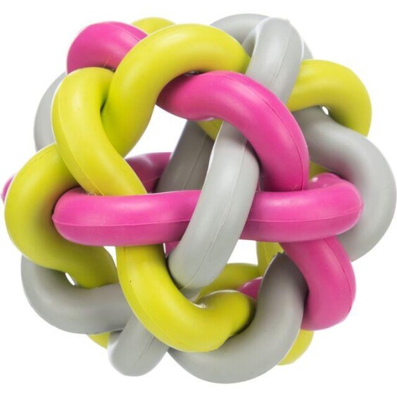 Balle tressée multicolore 10 cm
