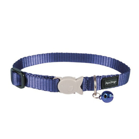 Collier chat bleu, grelot, anti-étranglement