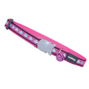 Collier pour chat rose réfléchissant