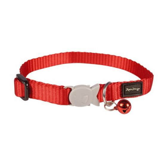 Collier Red Dingo chat Basic rouge
