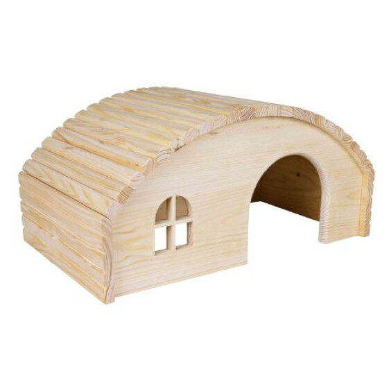 Maison d'intérieur ronde en bois pour lapin