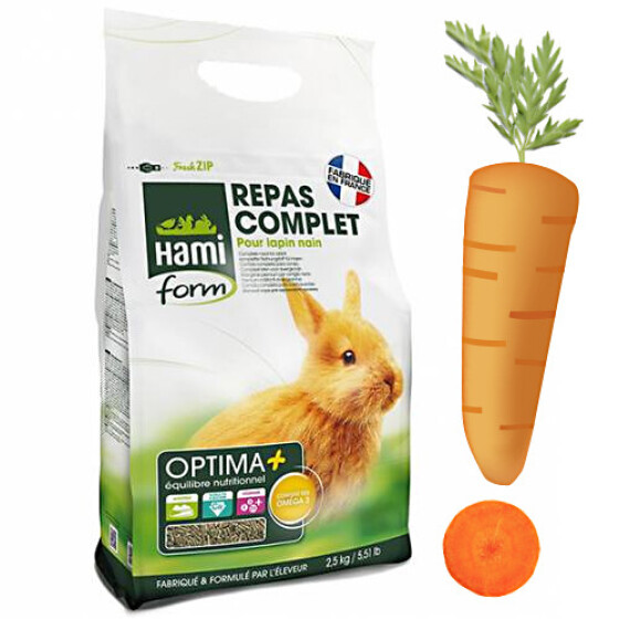 Granulés pour lapin nain Optima+ 