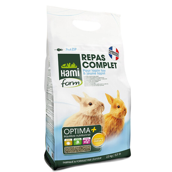 Hami Form Granulés Optima+ repas complet pour lapin toy et jeune lapin