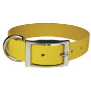 Collier biothane jaune fluo