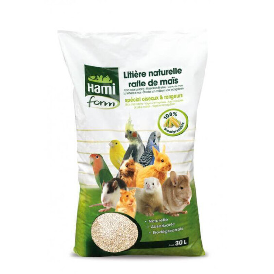 Hami Form Litière rafle de maïs 30 litres