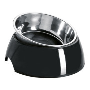 Gamelle ronde mélaminée noire Hunter