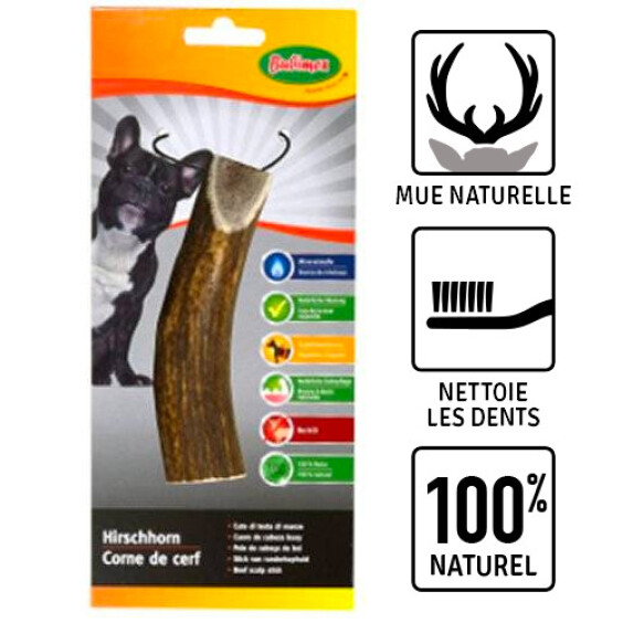 Corne de cerf pour chien moyen Bubimex