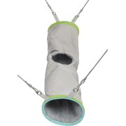 Tunnel brun douillet pour rat et furet