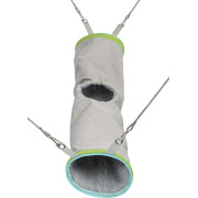 Tunnel brun douillet pour rat et furet