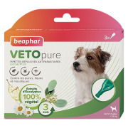 Pipettes répulsives antiparasitaires Veto Pure petit chien Beaphar
