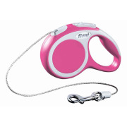 FLEXI Laisse Vario rose Cordon 3 m XS