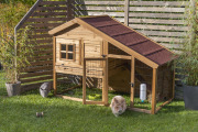 Clapier pour petits animaux avec cour extérieure