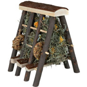 Râtelier à foin et graines pour rongeurs