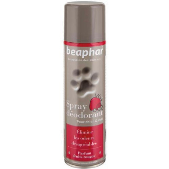 Spray déodorant Béaphar parfum fruits rouges