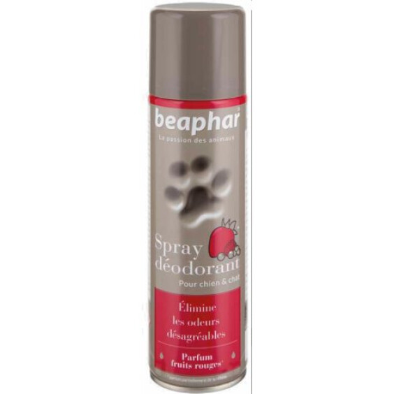 Spray déodorant parfum fruits rouges Beaphar