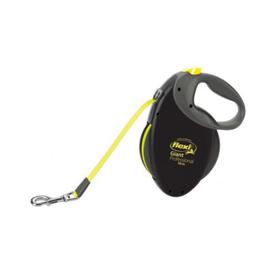 Laisse Flexi Giant Pro Néon noire 10 m