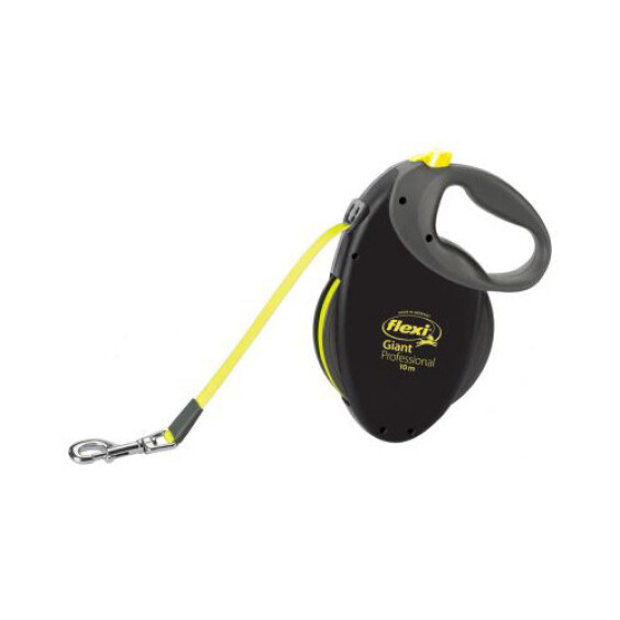 FLEXI Laisse Giant Pro Néon noire 10 m