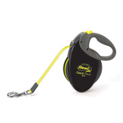 Laisse enrouleur gros chien Pro Néon jaune 8 m