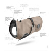 Manteau pour grand chien Uppsala taupe Hunter