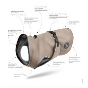 Manteau pour grand chien : Uppsala taupe