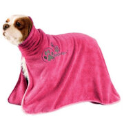 Peignoir pour chien Dry Dude rose