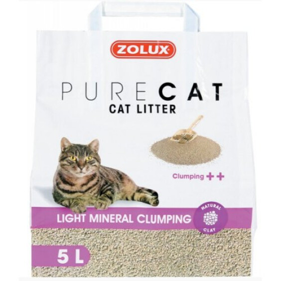 Litière chat minérale agglo légère