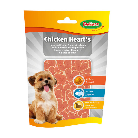 Friandises Heart Poisson et Poulet Bubimex