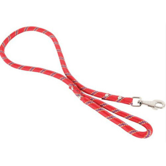 Longe ronde en corde rouge pour chien