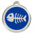 Médaille bleue motif Poisson
