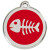 Médaille Red Dingo rouge motif Poisson