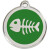 Médaille Red Dingo vert motif Poisson