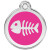 Médaille Red Dingo rose bonbon motif Poisson