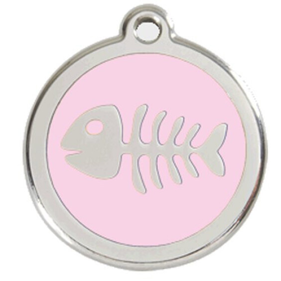 Médaille rose clair motif Poisson