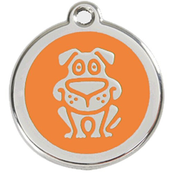 Médaille Red Dingo orange motif Chien