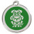 Médaille Red Dingo vert motif Chien