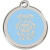 Médaille Red Dingo bleu ciel motif Chien