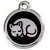 Médaille Red Dingo noir motif Chat