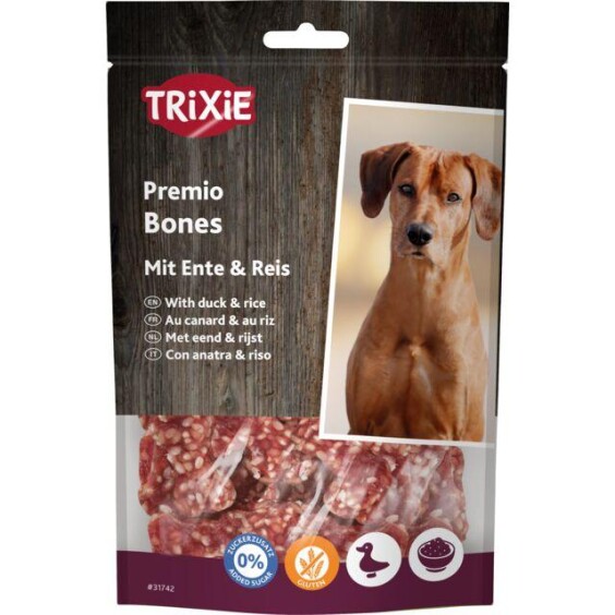 Friandises os canard et riz pour chien