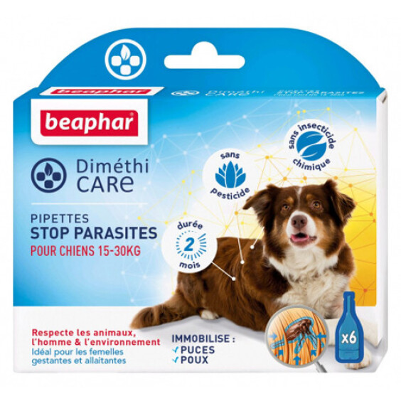 Pipette Diméthicare pour chien moyen Beaphar