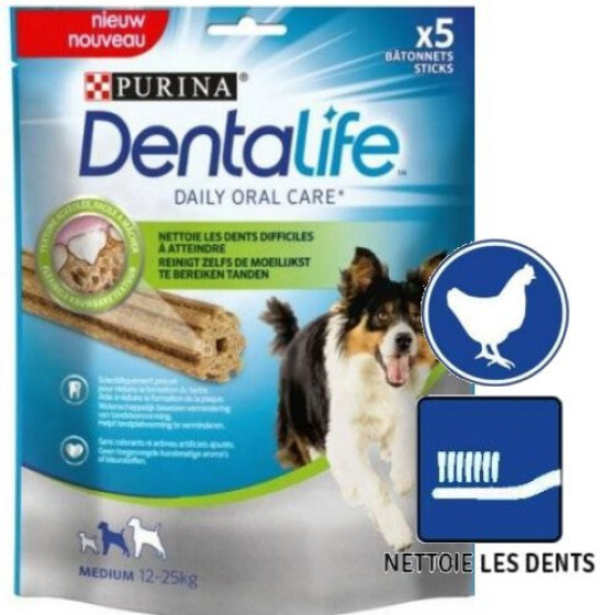 Dentalife bâtonnets à macher pour chien moyen