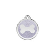 Médaille argentée motif os