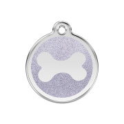 Médaille argentée motif os