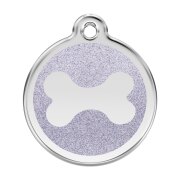 Médaille argentée motif os